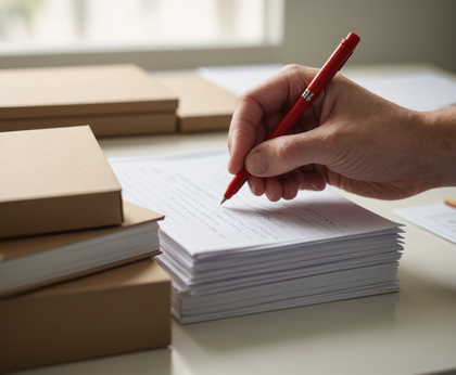 Proofread product descriptions